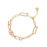 Bracciale Catena e Mini Fiori Hanami