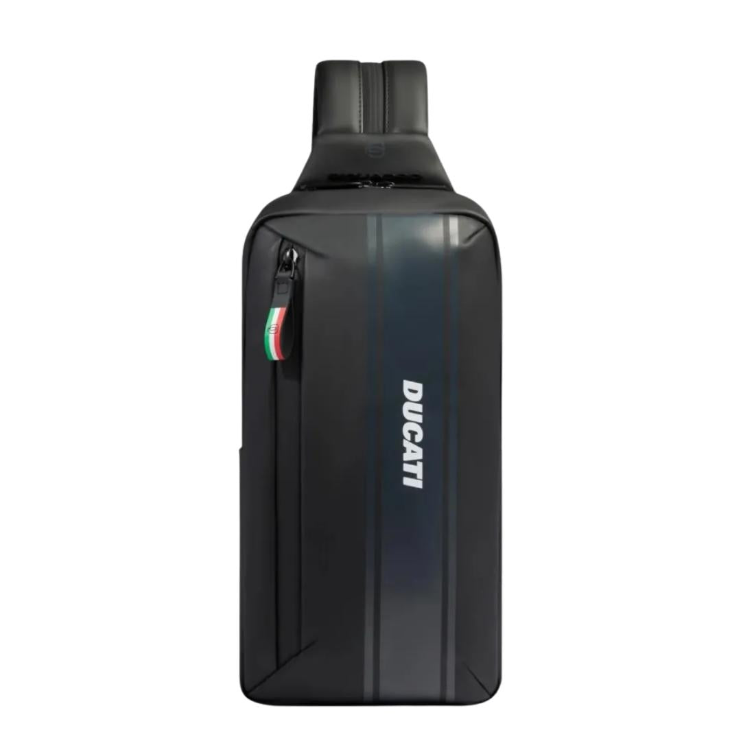 Zaino Monospalla porta iPad®mini in Tessuto Gommato