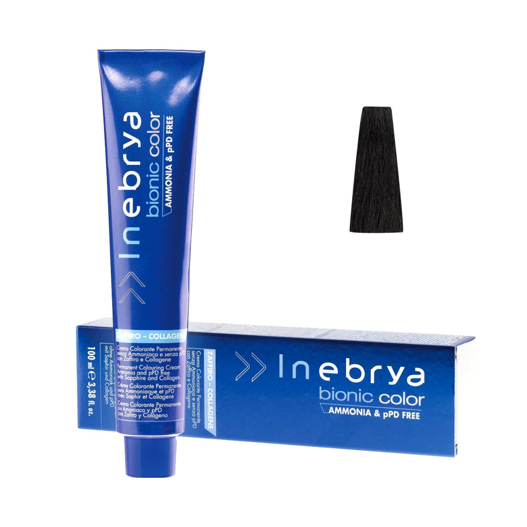 Inebrya Bionic Color Senza Ammoniaca 100 ml 1/0 Nero