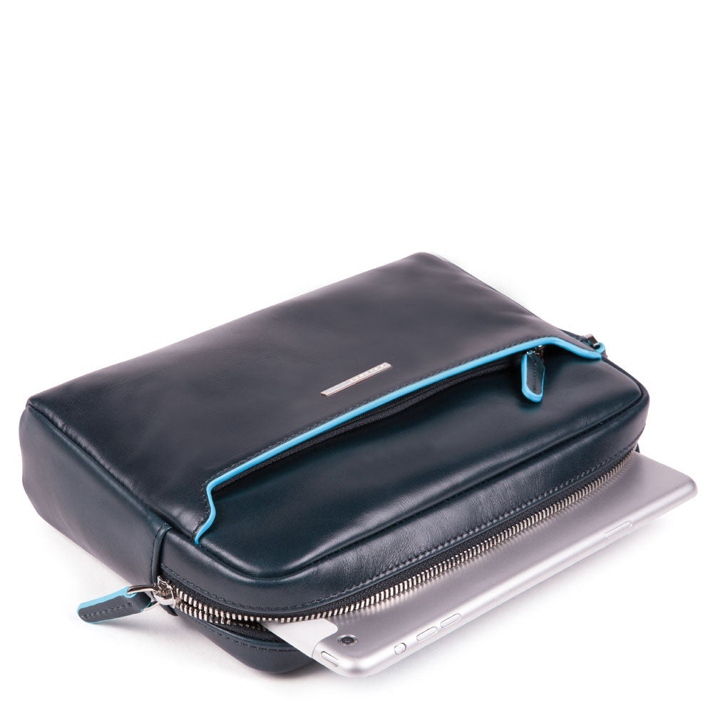 Piquadro Blue Square Pochette porta iPad®mini con manico rimovibile Blue