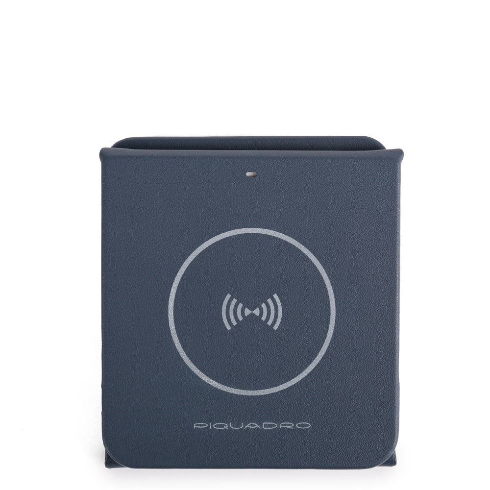 Piquadro Base di ricarica wireless per iPhone e AirPods Grigio