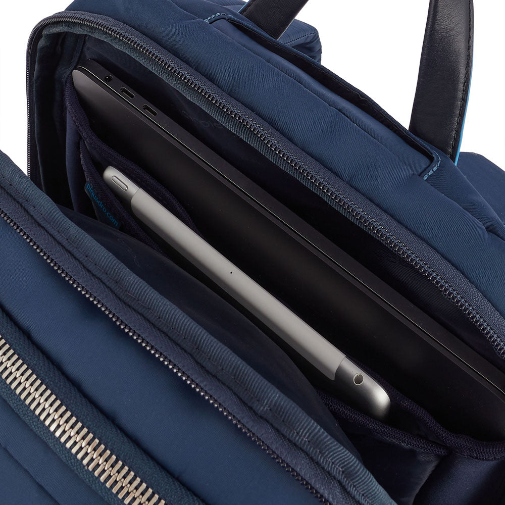 Piquadro Ryan Zaino porta PC e porta iPad® in tessuto riciclato Nero