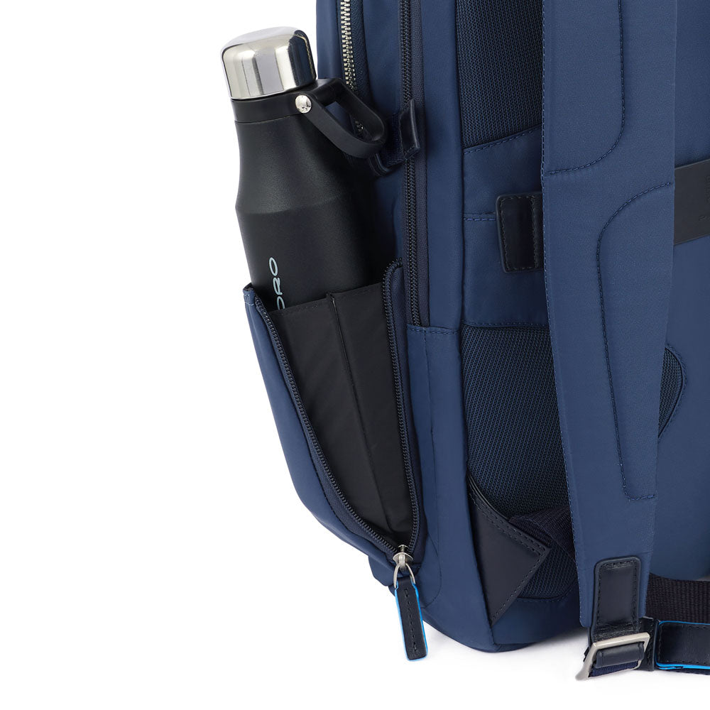 Piquadro Ryan Zaino porta PC e porta iPad® in tessuto riciclato Nero