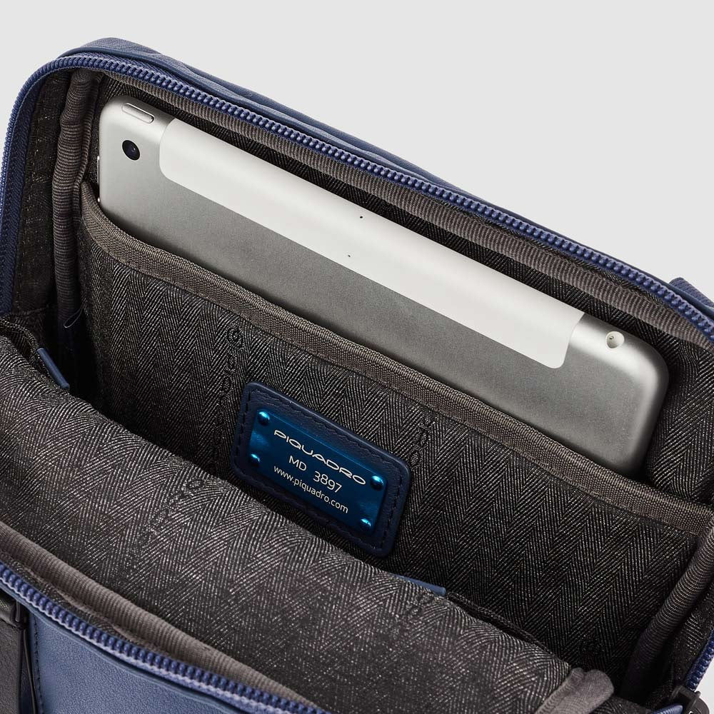 Piquadro W117 Borsello porta iPad Charlie Blu