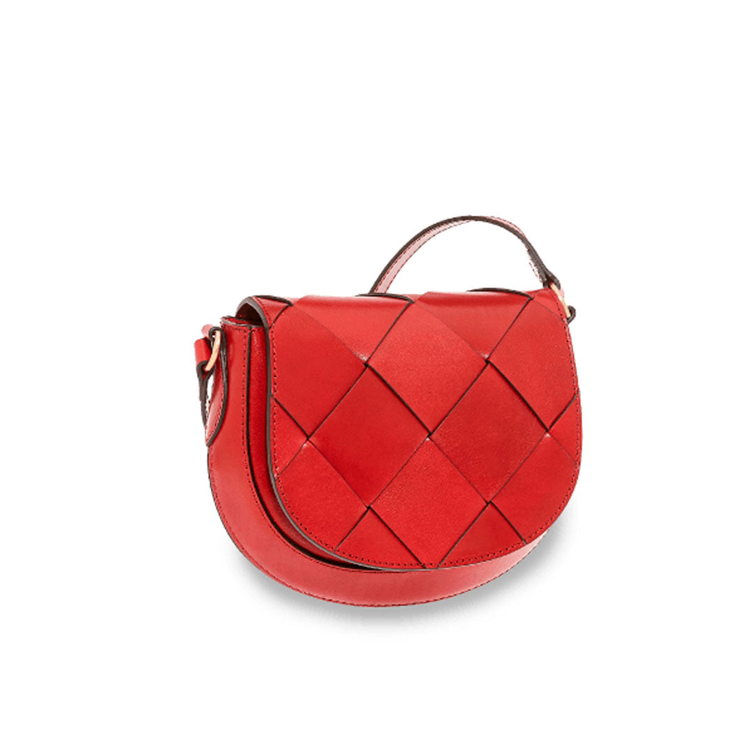 The Bridge Bettina Intreccio Crossbody Rosso Ribes Oro