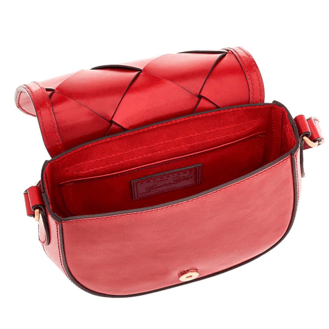 The Bridge Bettina Intreccio Crossbody Rosso Ribes Oro