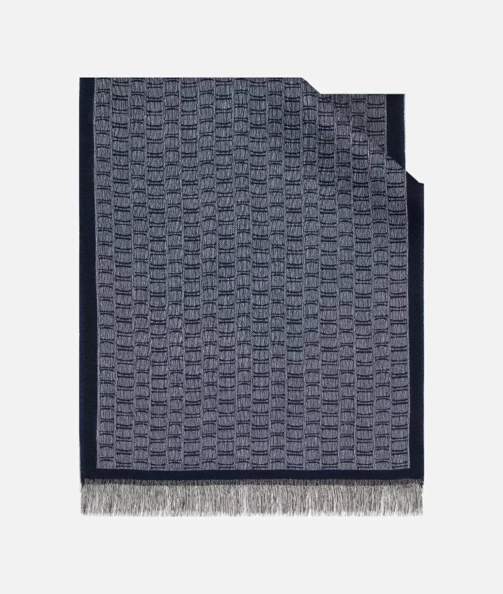 1A Classe Alviero Martini Sciarpa 1C all-over - Blu Navy