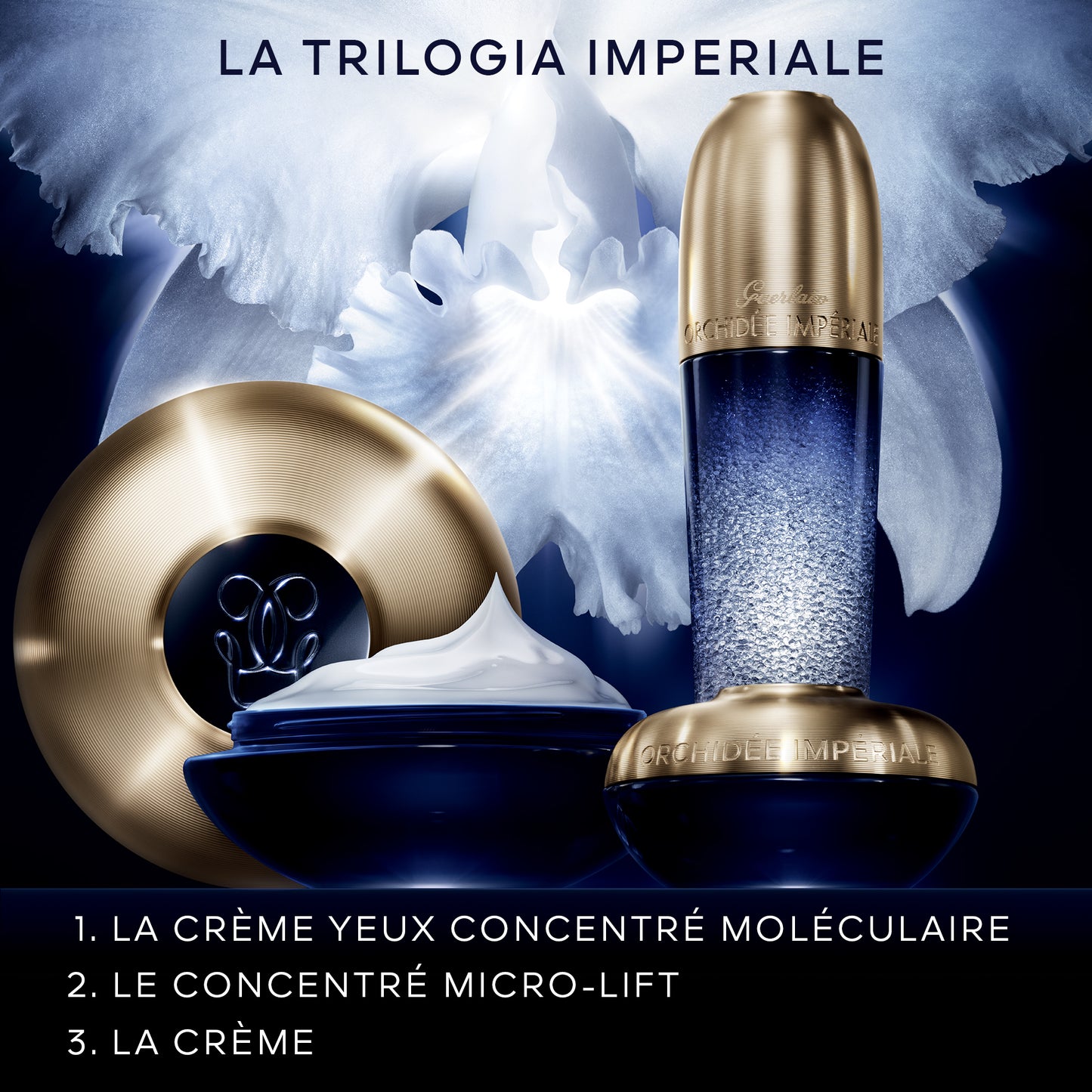 Orchidée Impériale La Crème Yeux Concentré Moléculaire Refill