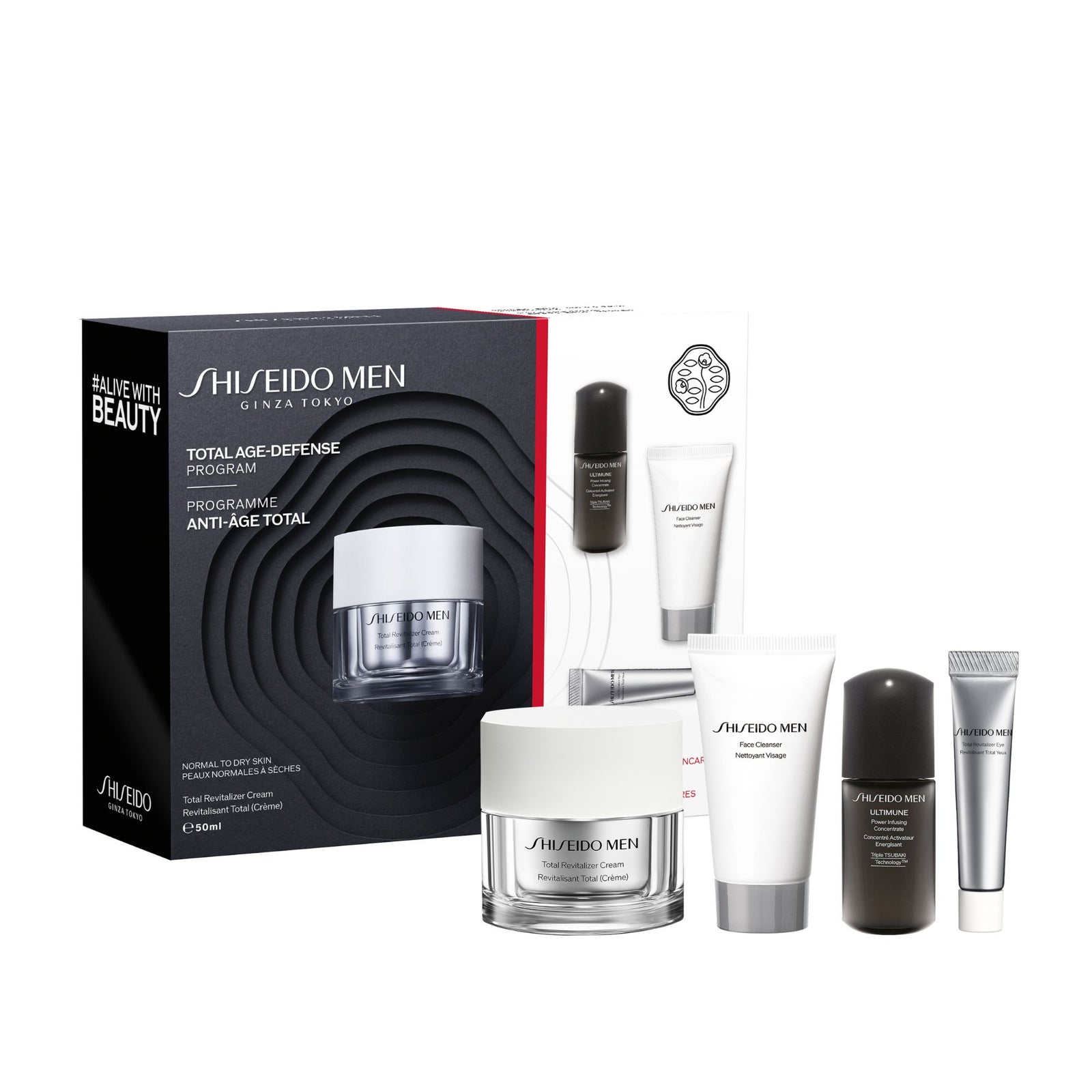 Cofanetto Shiseido Men Total Revitalizer Light Fluid