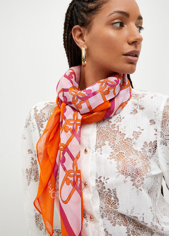 Foulard con logo