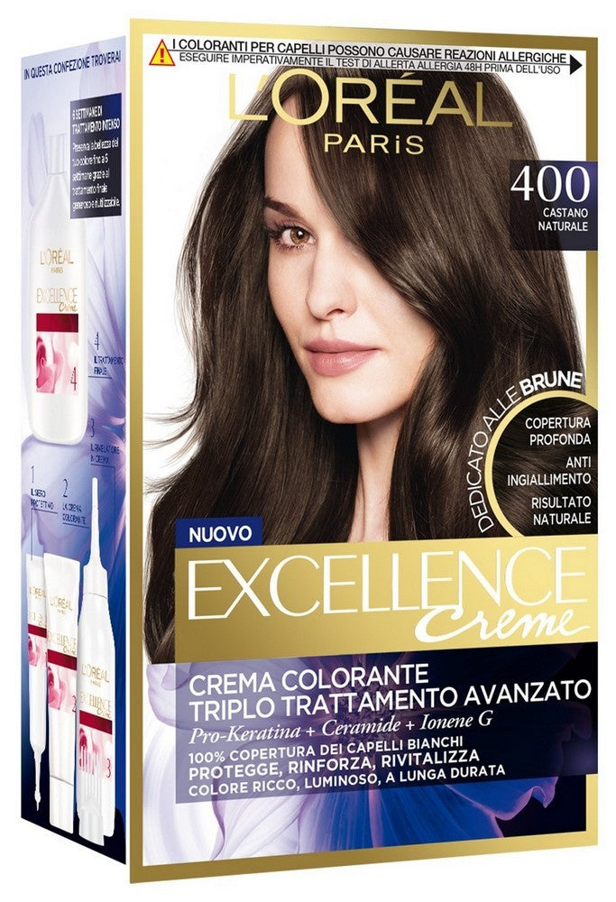 L'Oreal Paris Excellence Creme Shampoo Colorante 400 castano naturale