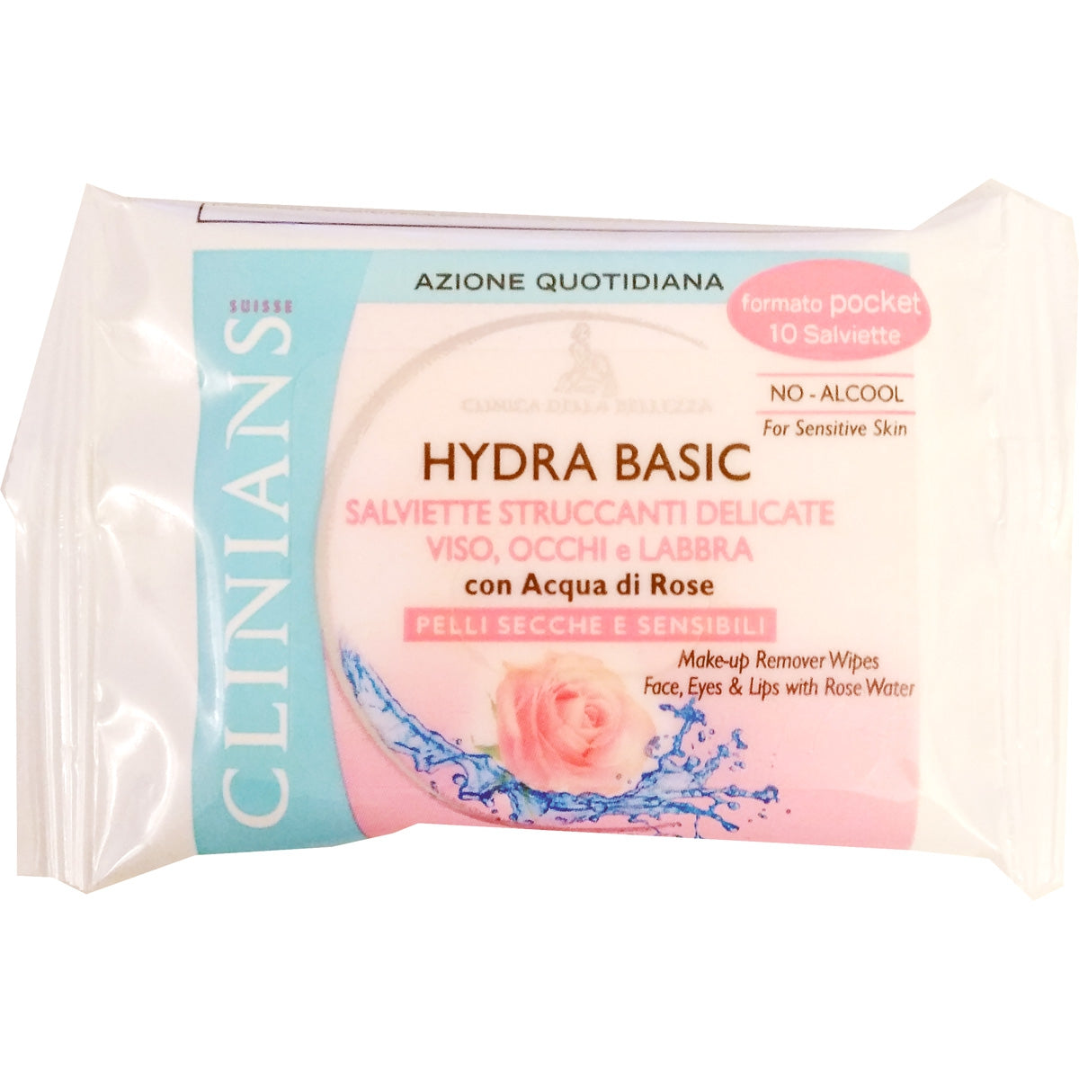 Hydra Salviette Struccanti Viso, Occhi e Labbra Pocket