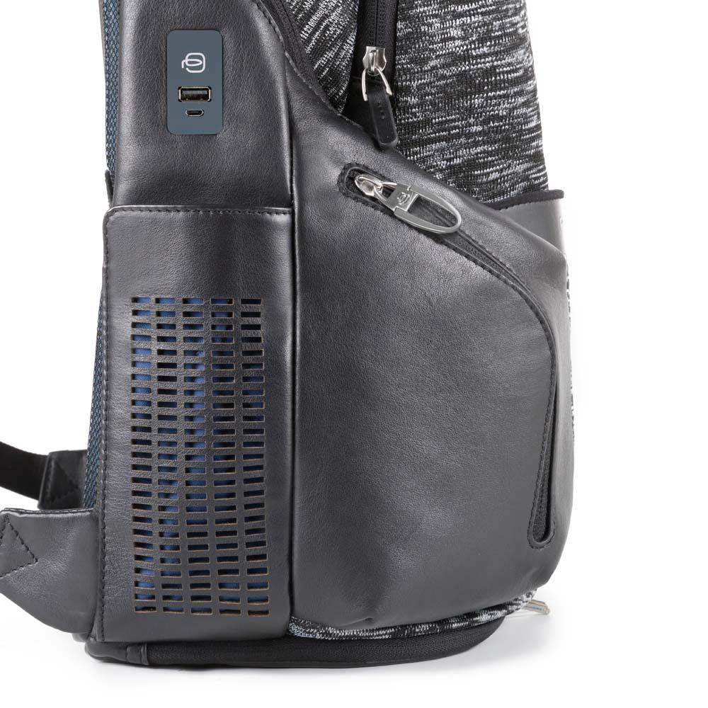 Bag Motic Zaino medio in pelle con battery pack