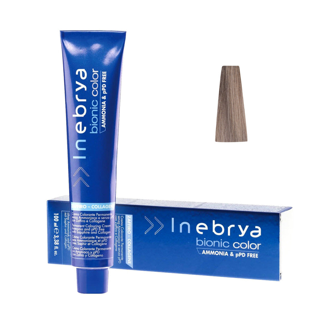 Inebrya Bionic Color Senza Ammoniaca 100 ml 8/1 Biondo Chiaro Cenere