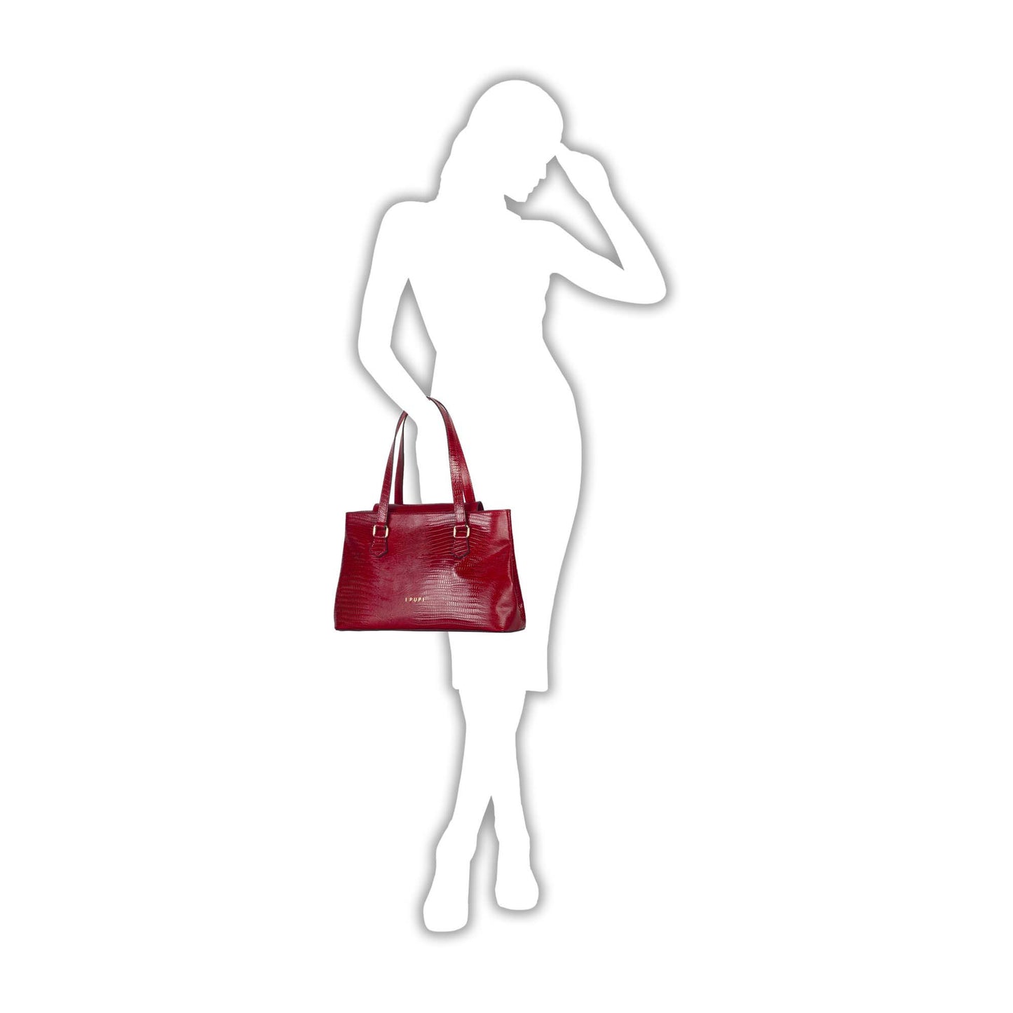 I Pupi Borsa Audry Shopping Trapezio - Rosso