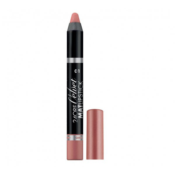 Deborah 24ore Velvet Mat Lipstick Nude Beige 01