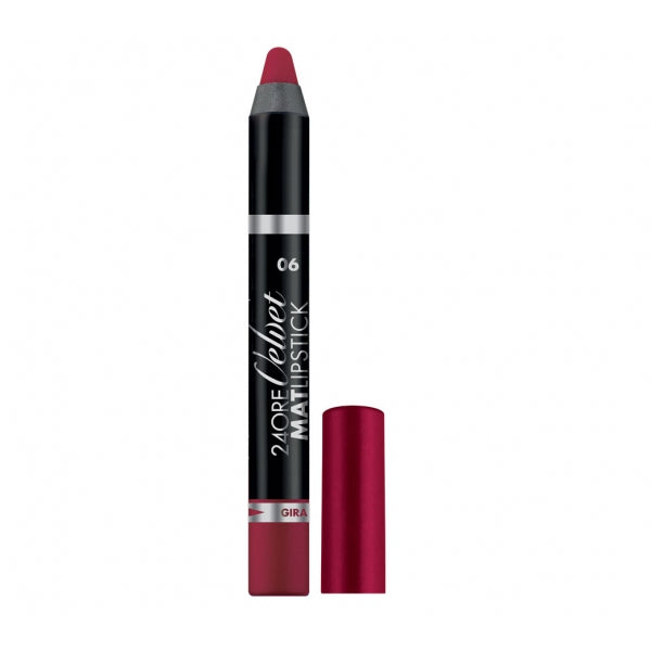 Deborah 24ore Velvet Mat Lipstick Bordeaux 06